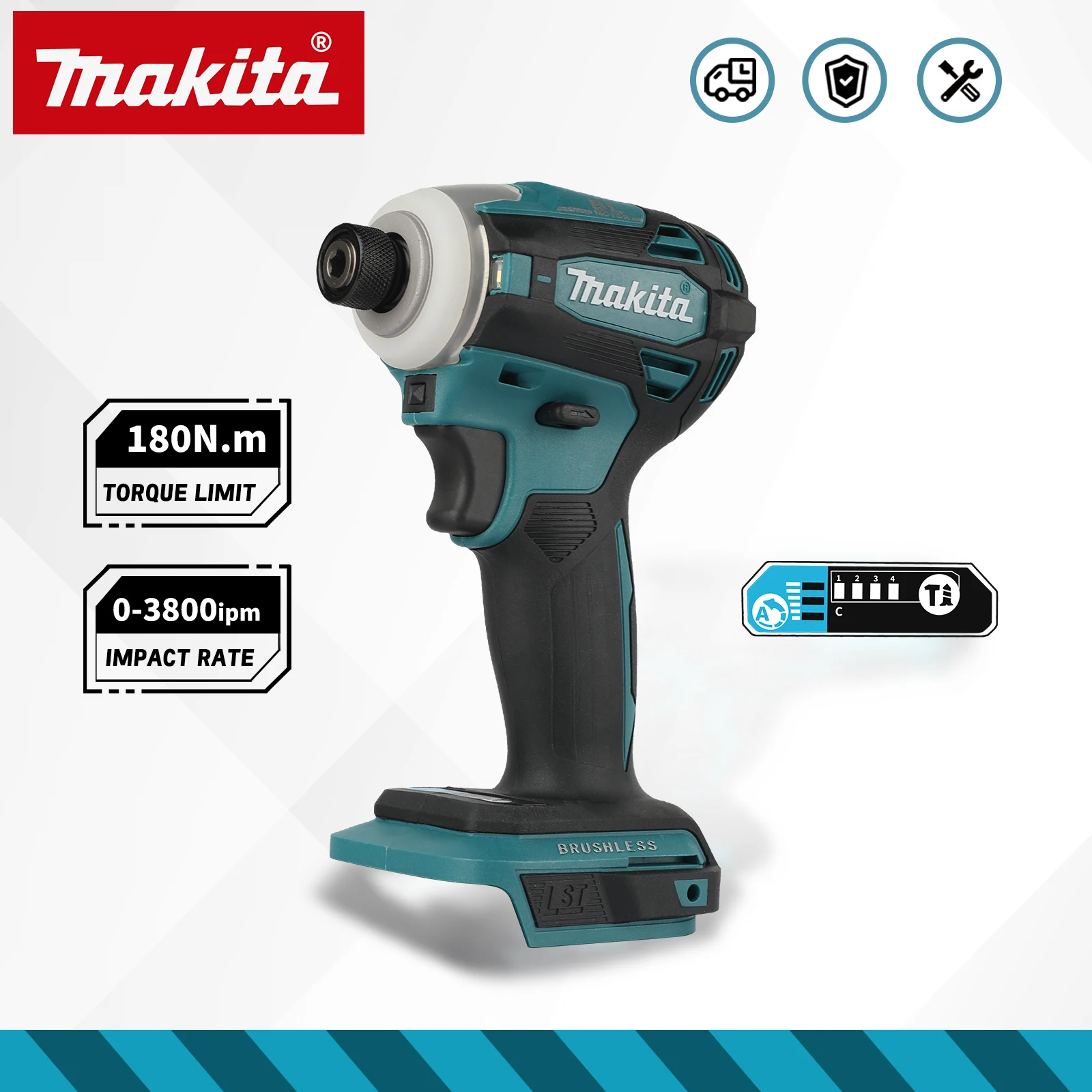 Screwdriver Set - Brushless Electric Impact Drill Machine DTD172,