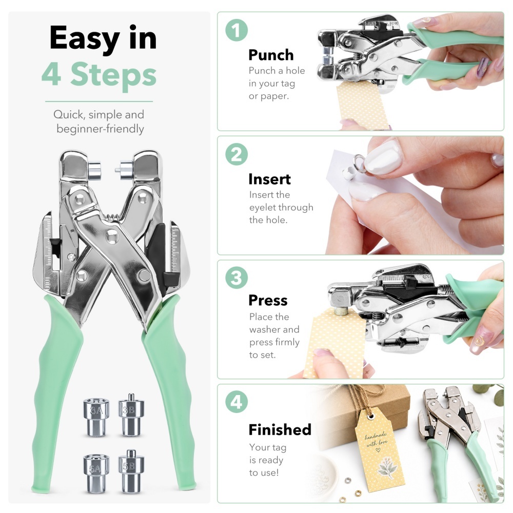Grommet Tool Kit Handheld Hole - đánh giá và giá Pliers